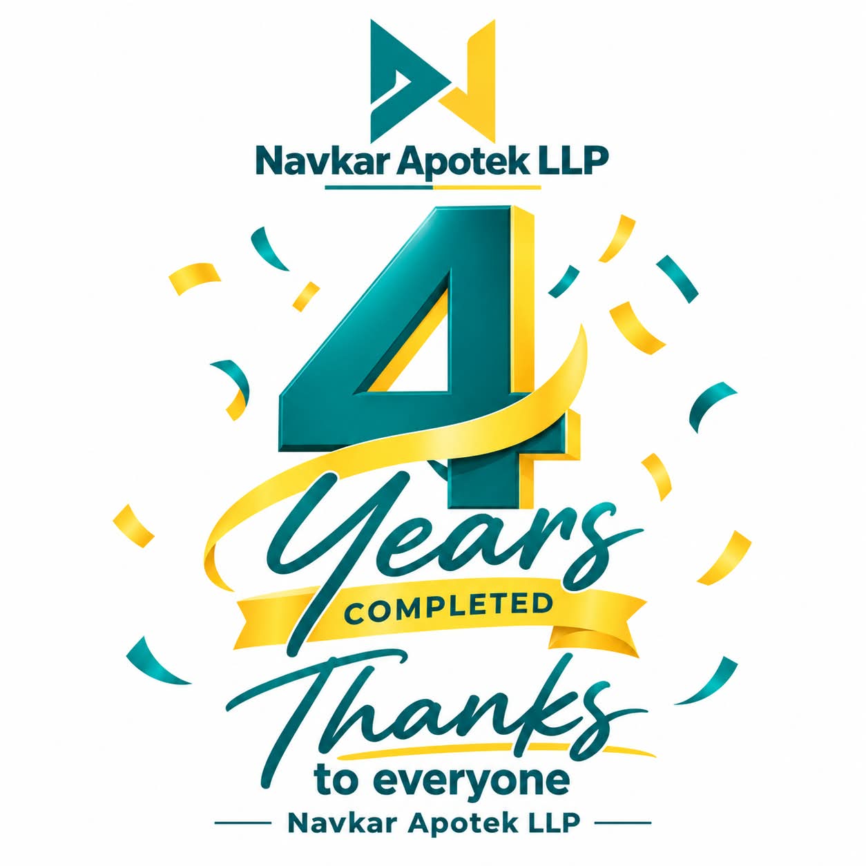 Navkar Apotek LLP - 4 Years Completed, Thanks to everyone